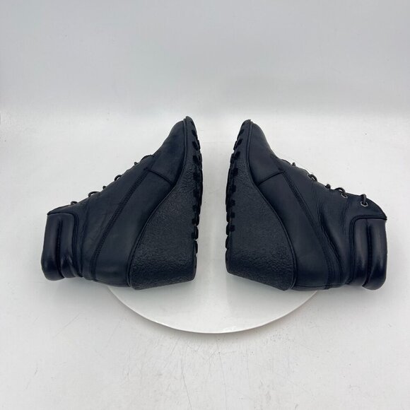 Timberland Amston Womens Size 8.5 8253A Black Leather Lace Up Wedge Ankle Boot - Picture 8 of 14